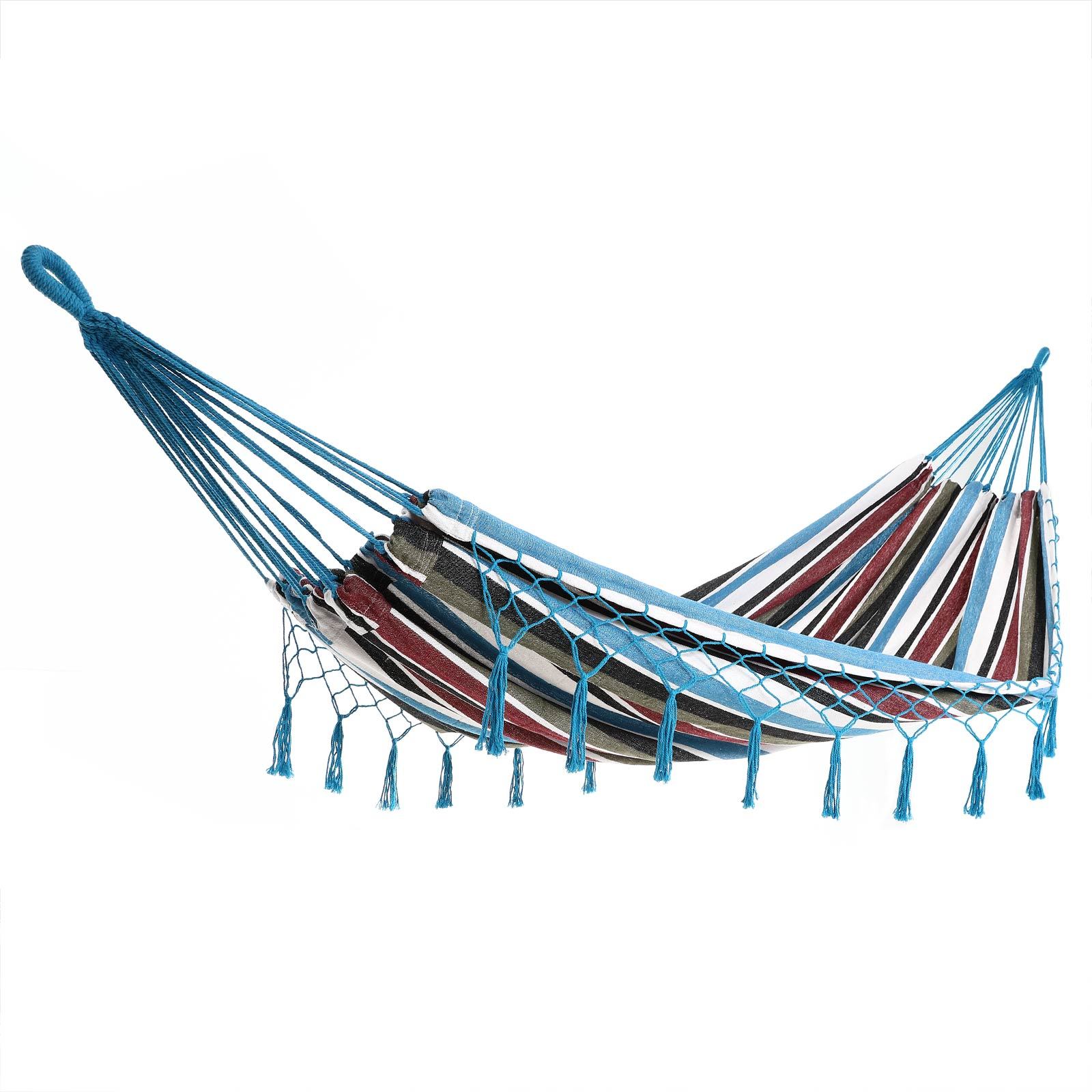 TEMU DETEX® Hamaca para 2 , , Hamaca de viaje para camping y jardín al estilo boho, Hamaca , Macramé, Capacidad de carga de 300 kg