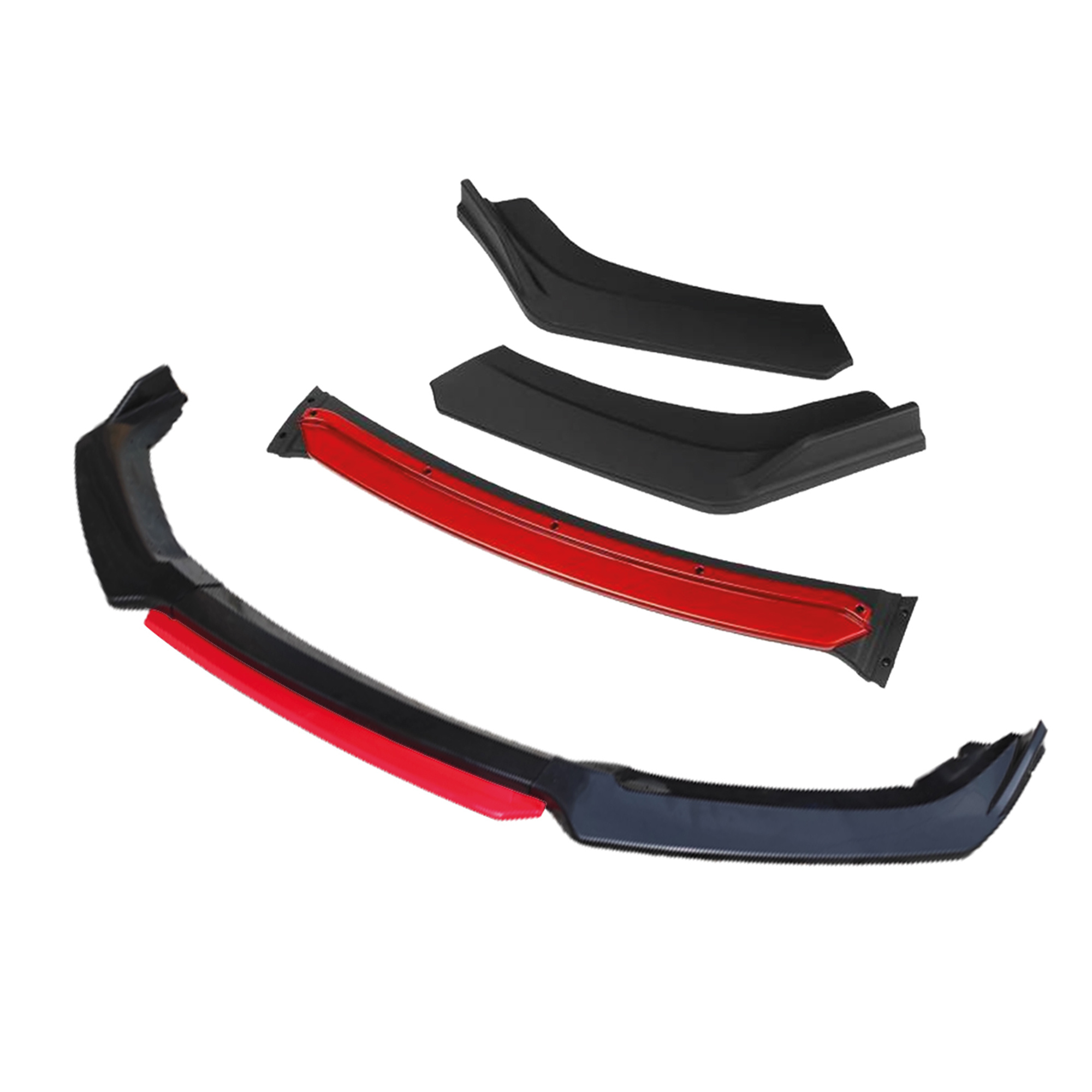 Front Bumper Lip Wrap Bumper Splitter For Universal Model All Car Fc5 Model 4pcs & 3pcs Colors Adjustable Universal Car Tuning