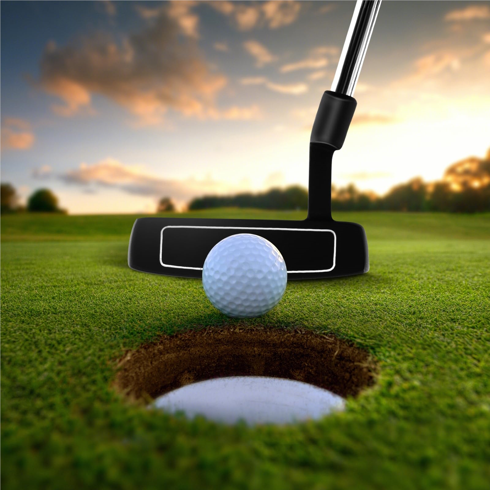 Golf Putter, 89 Cm Mallet - Putter Made Of Stainless Steel With Stainless Steel Head & Slip-resistant Grip, Golf Club For Right-handed .