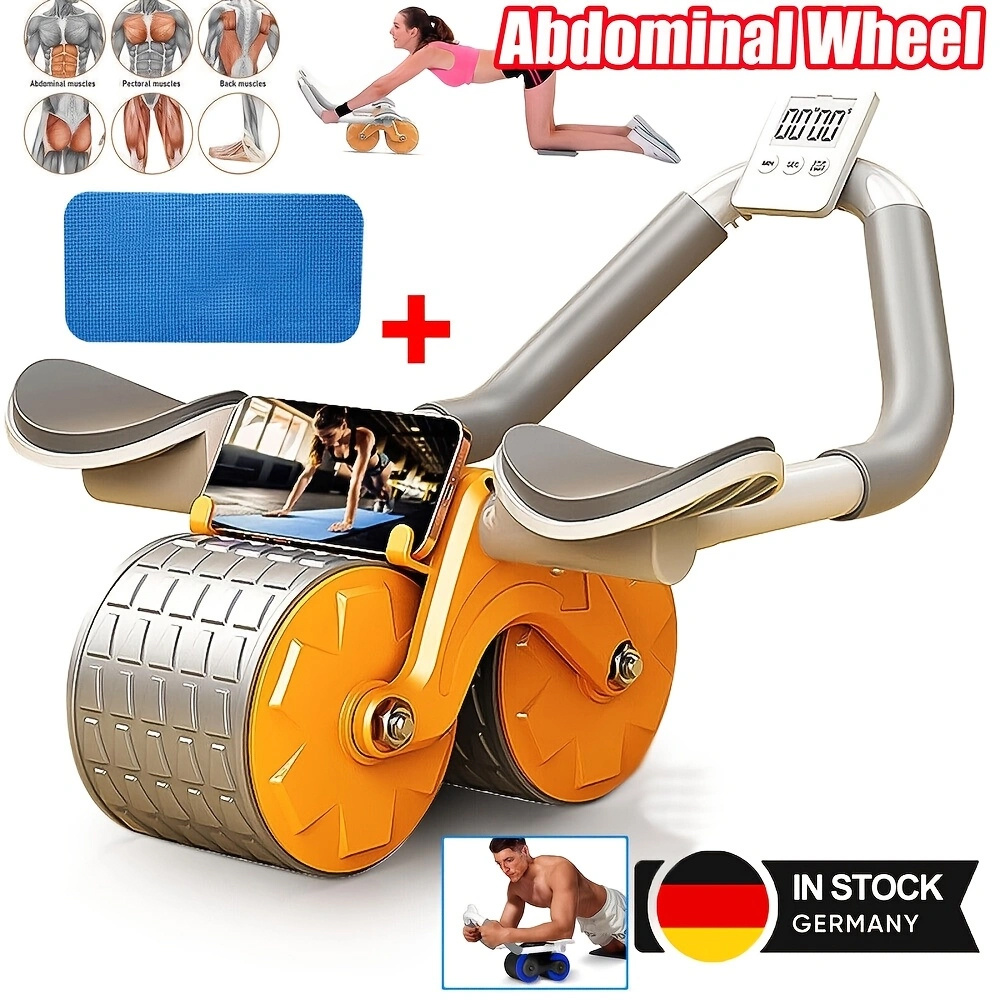 TEMU Automatic Rebound Belly Roller, Abdominal , Abdominal Muscle Trainer Roller Wheel For Core For , New Trunk Strength Training Wheel Abdominal