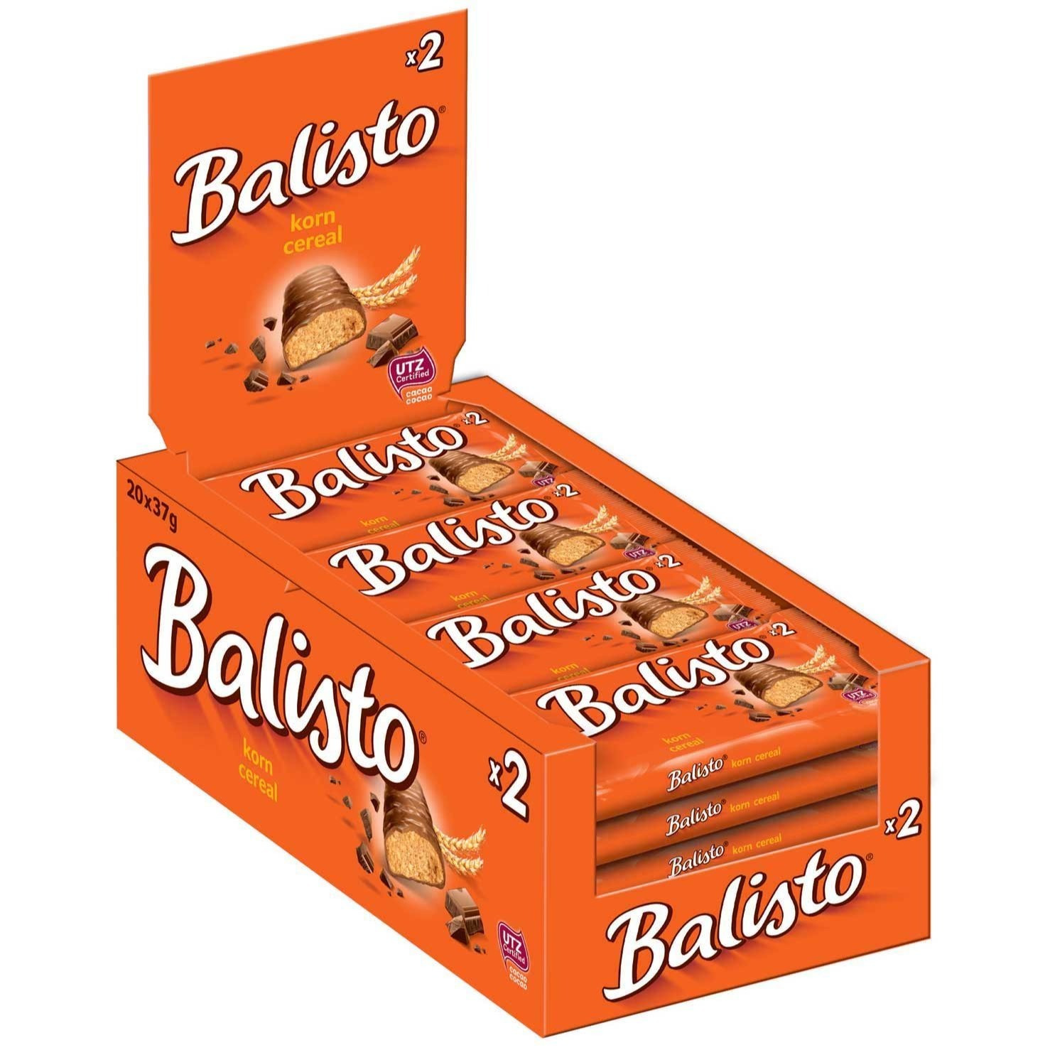 Balisto Corn Cereal Double Bars 20x 37g = 740g