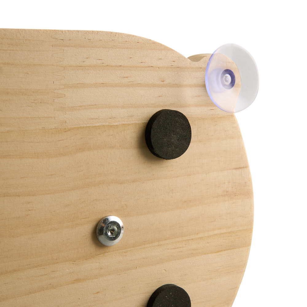 Solid Wood Cat Scratch Pole with Teasing Stick
