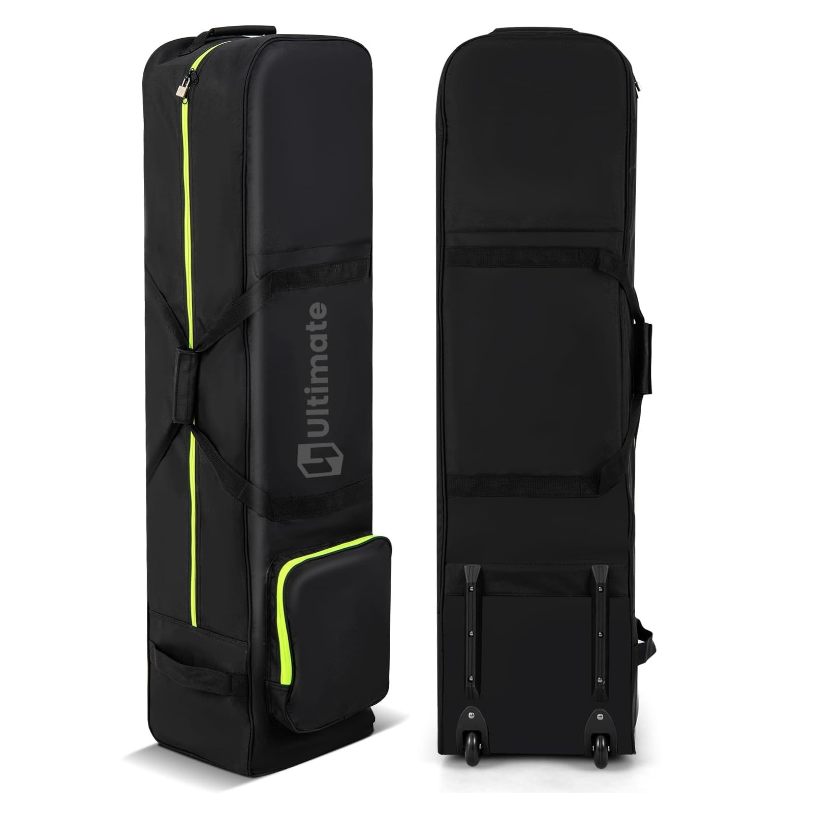 Image of Golf Travel Bag With Wheels, Foldable Golf Bag For With Key & Storage Bag, Golf Bag Golf Club Bag For Travel And Flights