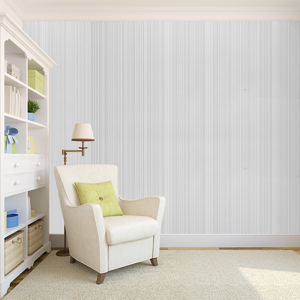 TEMU 950x53cm Non-woven Linen Textured Wallpaper Luxury 3d Embossed Damask Wall Sticker Home Decor