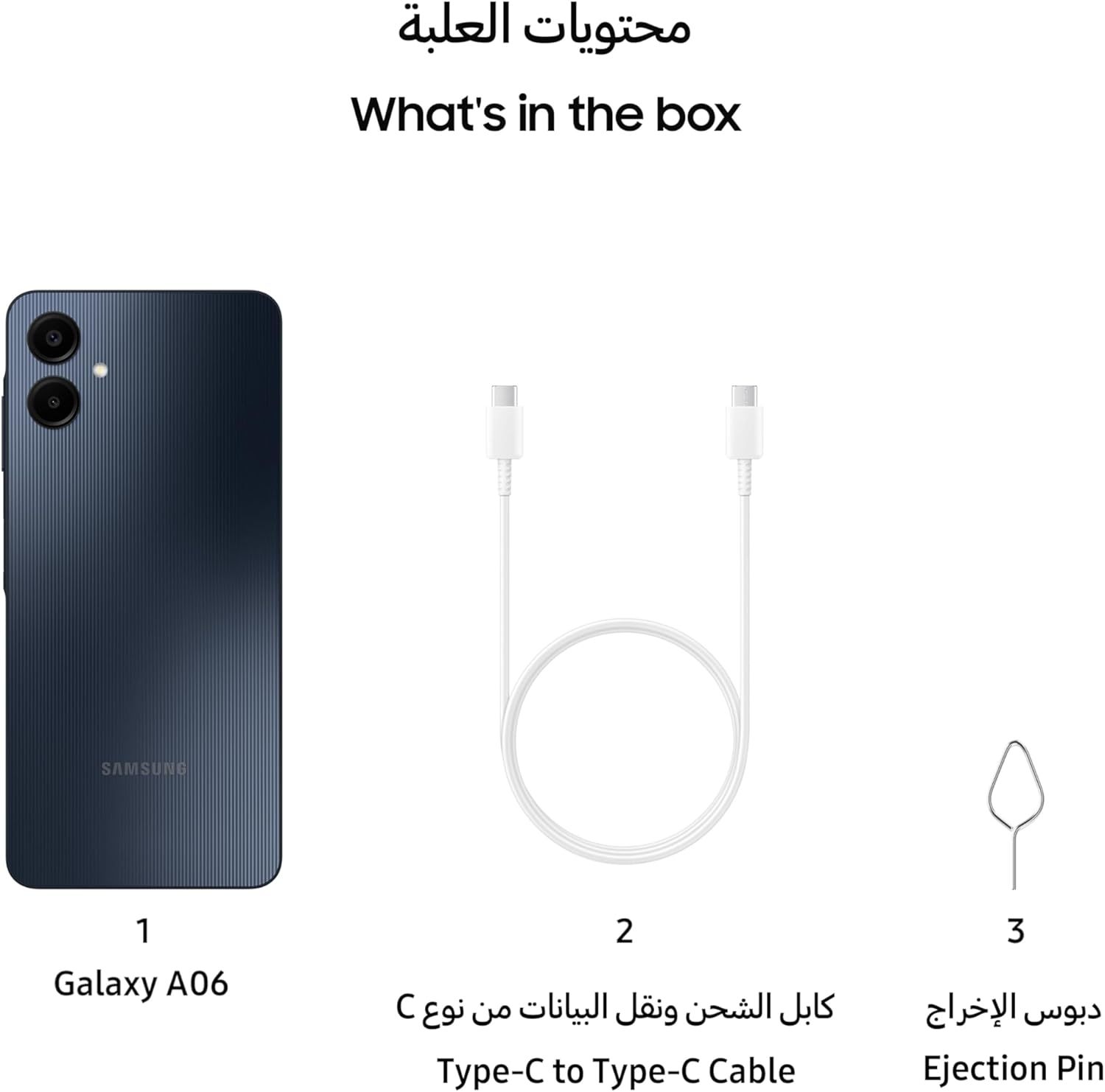 Samsung Galaxy A06 4G 4/64GB Unlocked & Sim Free Smartphone Black.