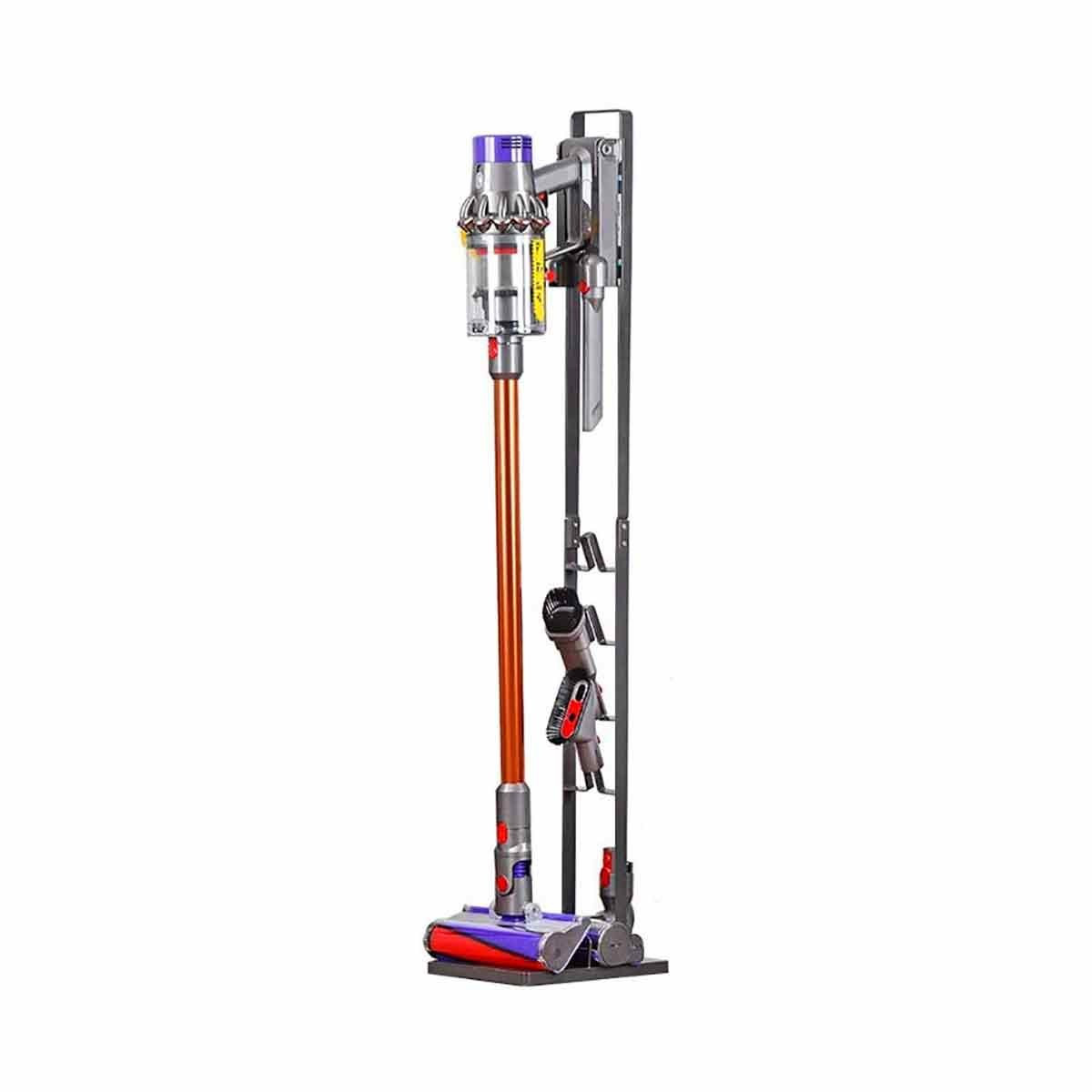 TEMU Soporte de Suelo para Aspiradora - Compatible con V6, V7, V8, V10, V11, V12 - Sin Taladro, Estante de Pie con Organizadores para Accesorios
