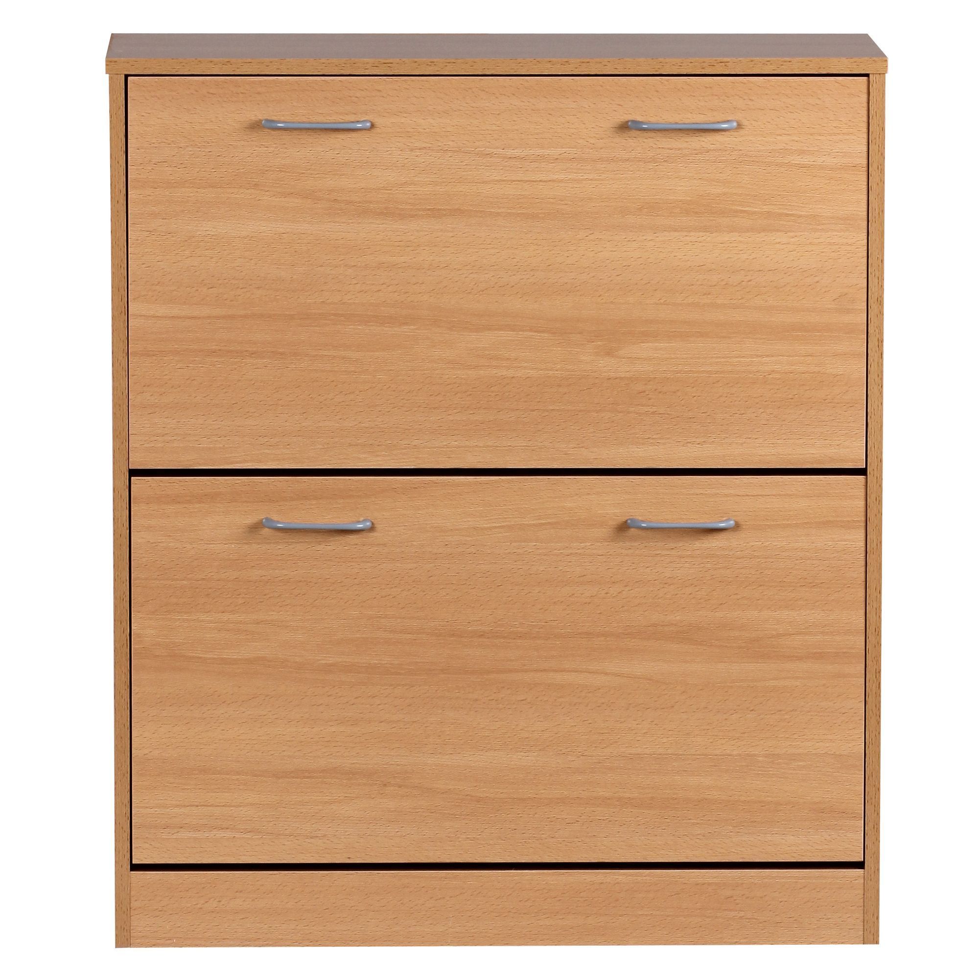 Image of Shoe Rack Kiel 75 X 87 X 24 Cm, 2-door Design, Modern Mdf Shoe Cabinet For Hallway, Narrow Shoe Storage For 20 Pairs Of Shoes