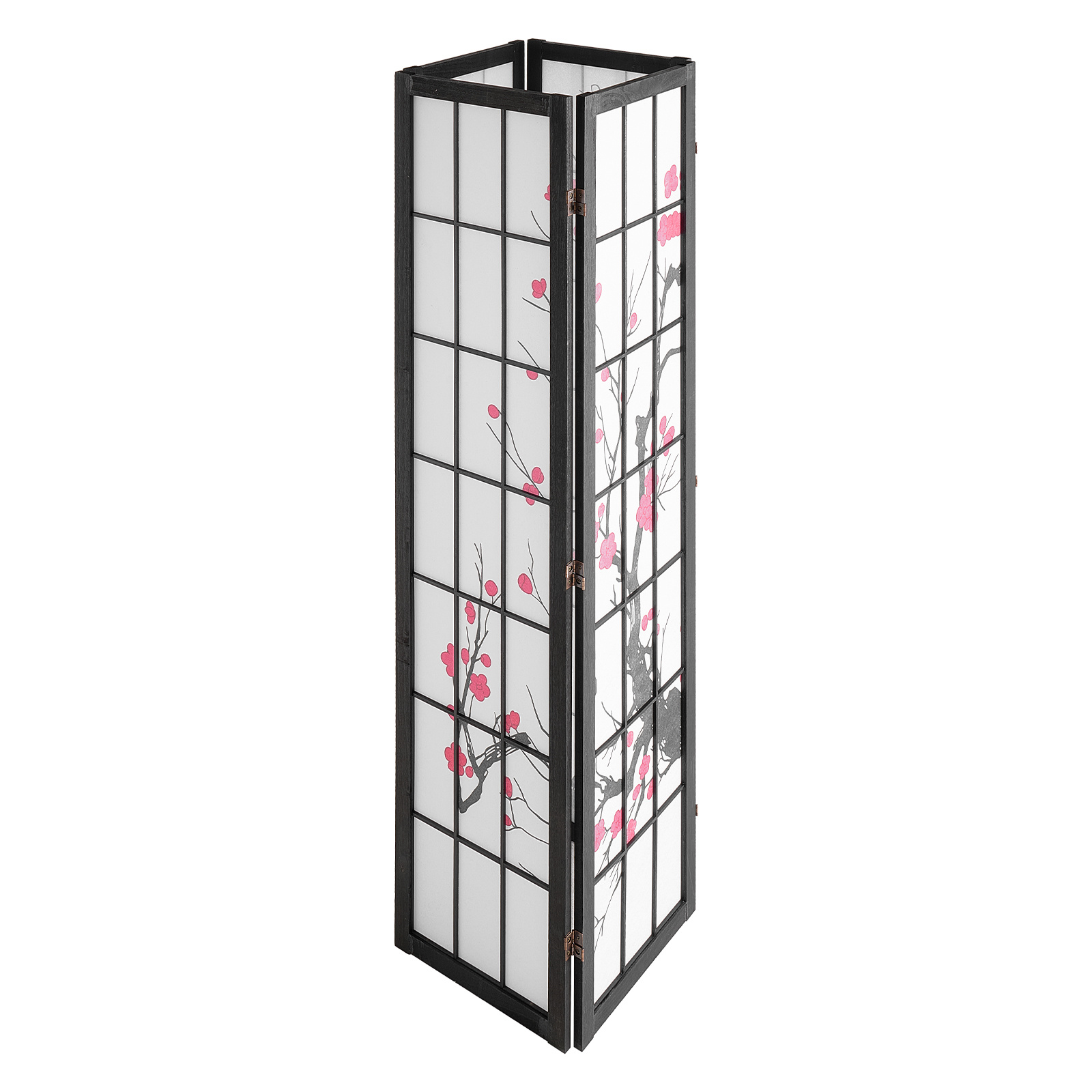 Image of Vevor Room Divider, 4 Panel Japanese Room Divider Screen, Wood Folding Privacy Screen Indoor, Japanese Partition Portable Decoration Dividers, For Room Home Office Restaurant & Bedroom