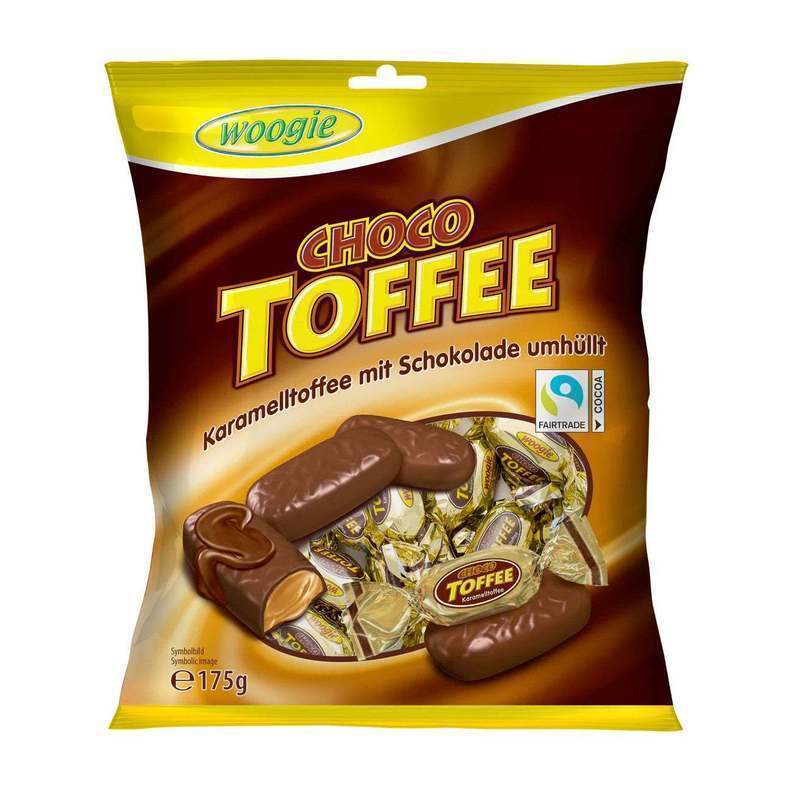 Woogie Caramel Toffee With Chocolate Toffees 175g