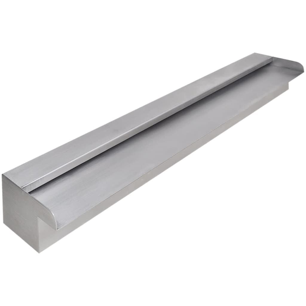 Vidaxl Stainless Steel Waterfall 90cm Water Outlet 2-outlet Water Play