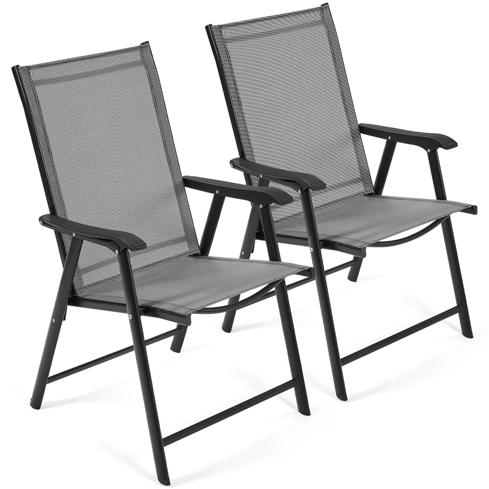 TEMU Costoffs Garden Chairs, Patio Chairs, High Back Folding Chairs With Armrests And Backrest, Folding Outdoor Chairs, Dining Chairs, Kitchen Chair,