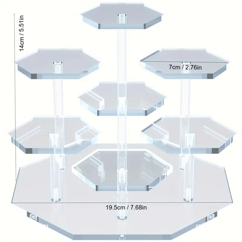 TEMU 1pc Acrylic Display Stand For Figures, Collectibles, , Jewelry, Action Figures Collection Organizer Holder, Collectibles Display Stand, Cosmetic