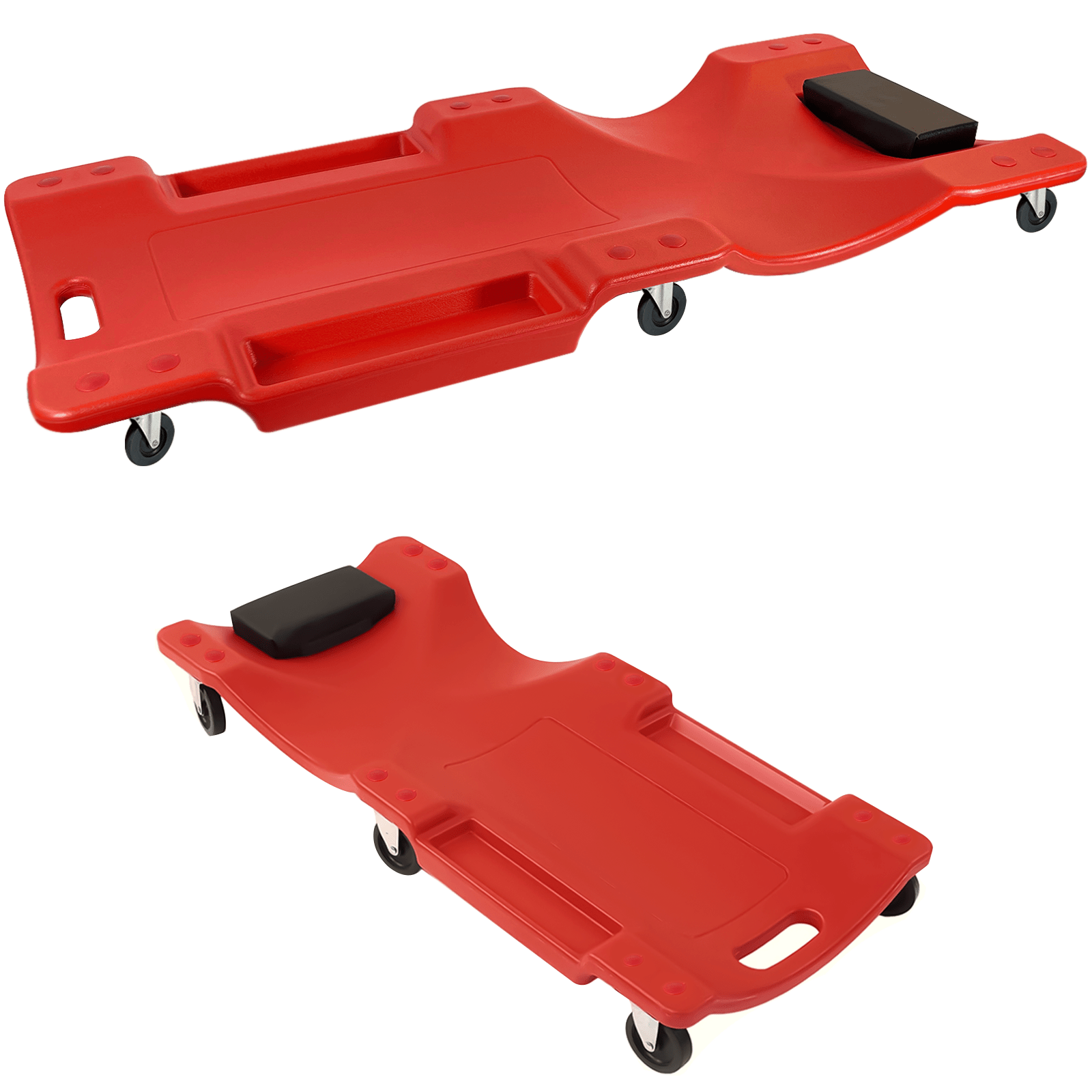 TEMU Car Creeper 40inch Professional Mechanic Heavy Duty Board, 360°rotatable 6 Wheels Car Crawler, Padded Headrest For Garage Workshop Weight