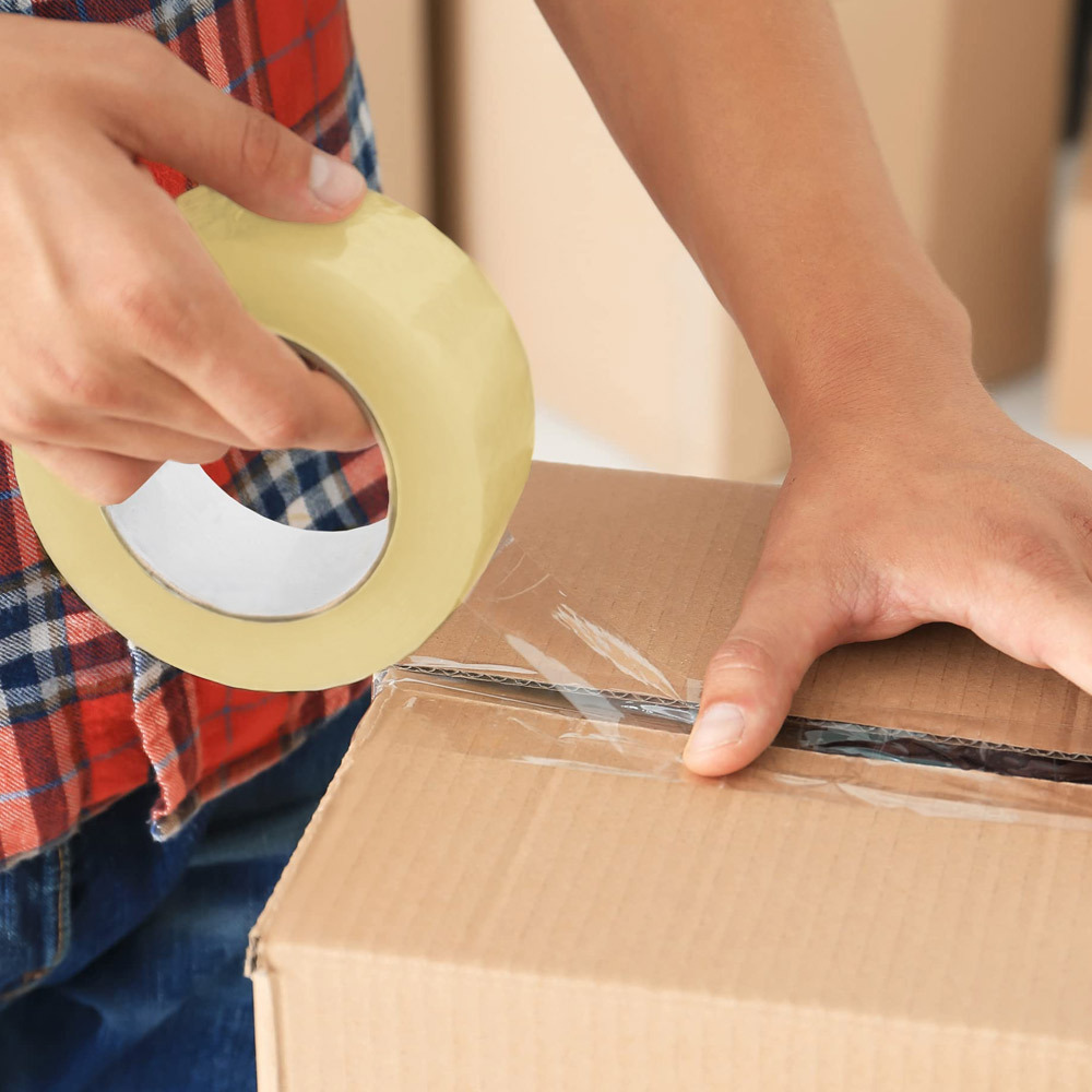 TEMU Adhesive Transparent Tape -6 Rolls, Tape Wet Resistant Transparent Packing Tape, X 60m Transparent Packing Tape | Transparent Packing Tape