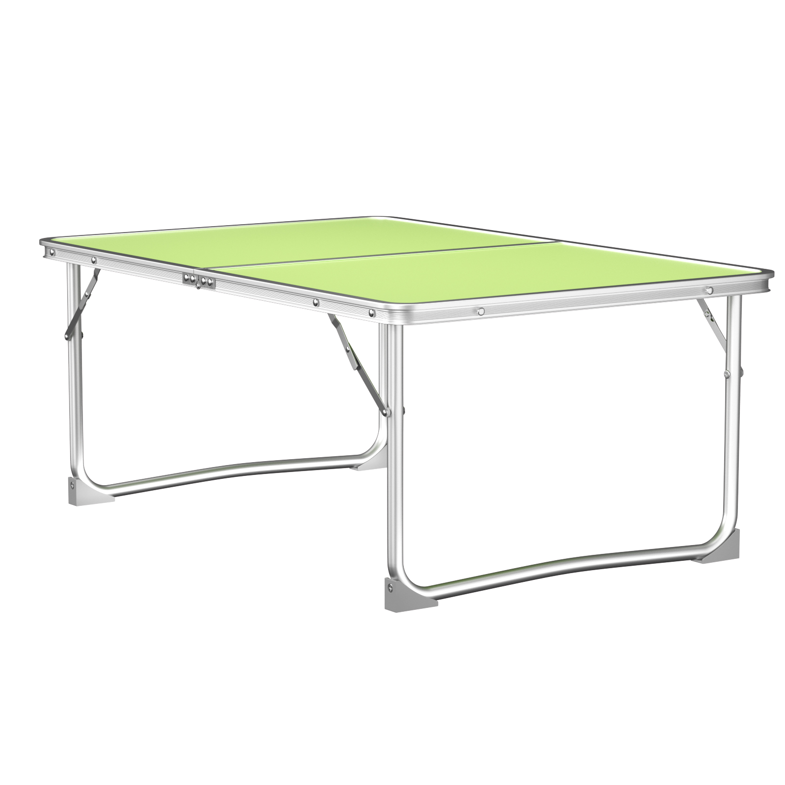 TEMU 2/3/4ft Folding Aluminium Table With Carrying Handle, Adjustable Height Outdoor Camping Table Lightweight Small Or Large Table For Outdoor
