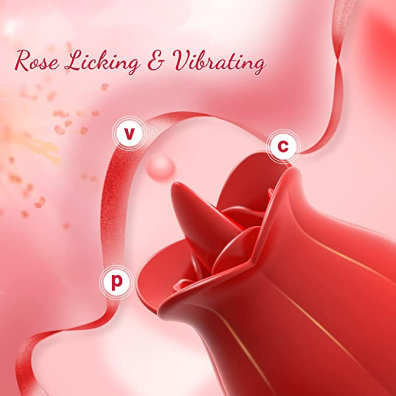 rose   deluxe - 10-  realistischer zungenblumen-  für g-punkt, klitoris, nippel und  -stimulation - erwachsenenspiel und leckgerät für ultimatives vergnügen Produktdetails 4