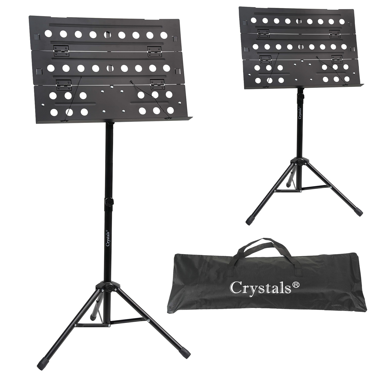TEMU Foldable Music Stand, Heavy-duty Tripod Base – Adjustable Height, Portable Sheet Music Stand With Carrying Bag For Musicians, , And Students,