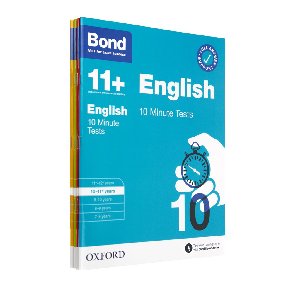 Bond 11+ 10 Minute Tests Bundle for Age 10-11+ | For 2026 GL Assessment & other 11 plus entrance exams | English, Maths, Verbal Reasoning, and Non-verbal Reasoning