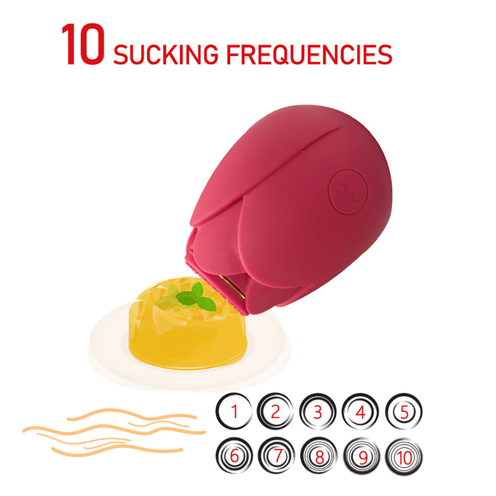 rosen-saugvibratoren für frauen sexspielzeug für erwachsene g-punkt-massagegerät für weibliche klitoris-  erotische spielzeuge mit 10     für frauen Produktdetails 1