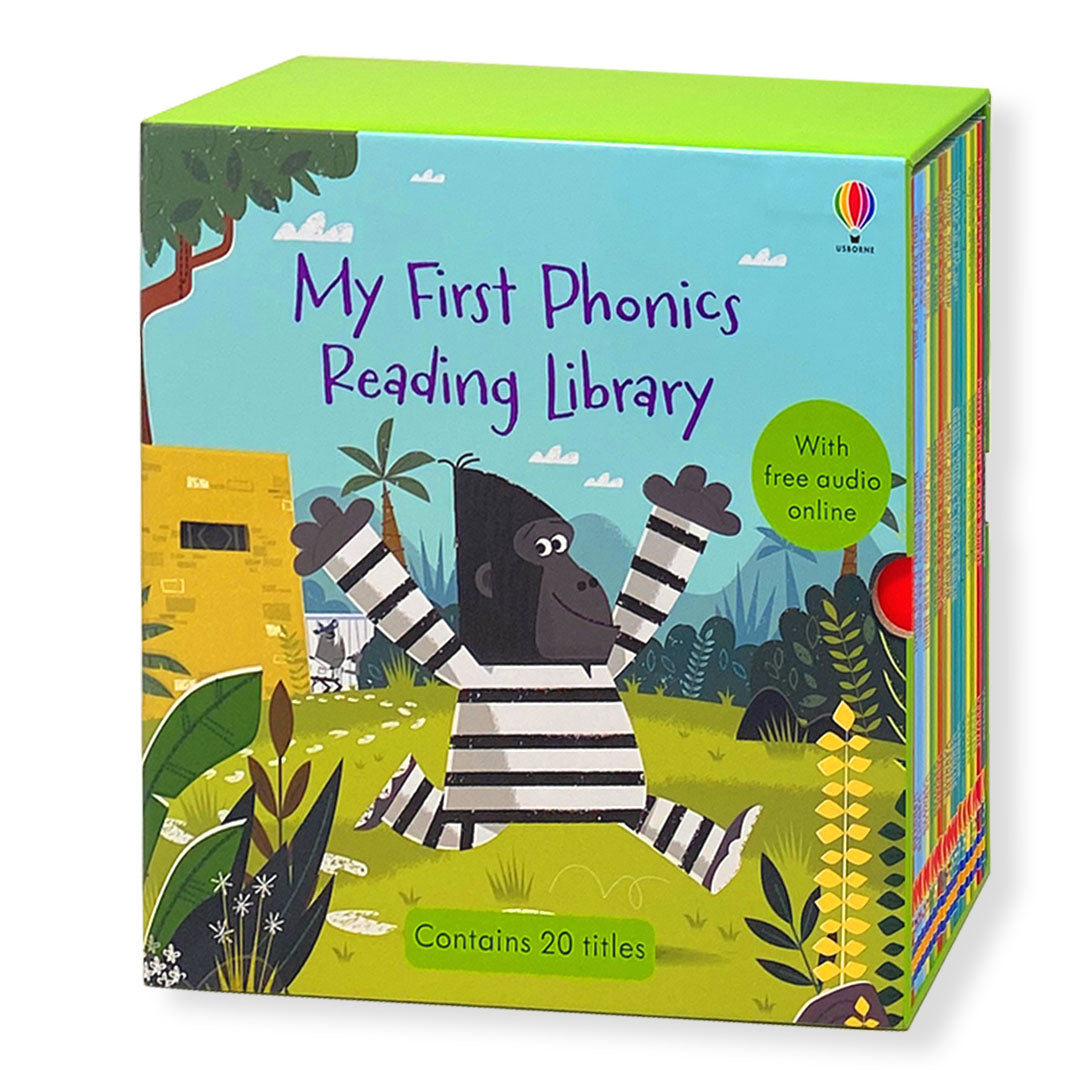 TEMU Usborne My First Phonics Reading Library 20 Books Collection Box Set With Free Audio Online