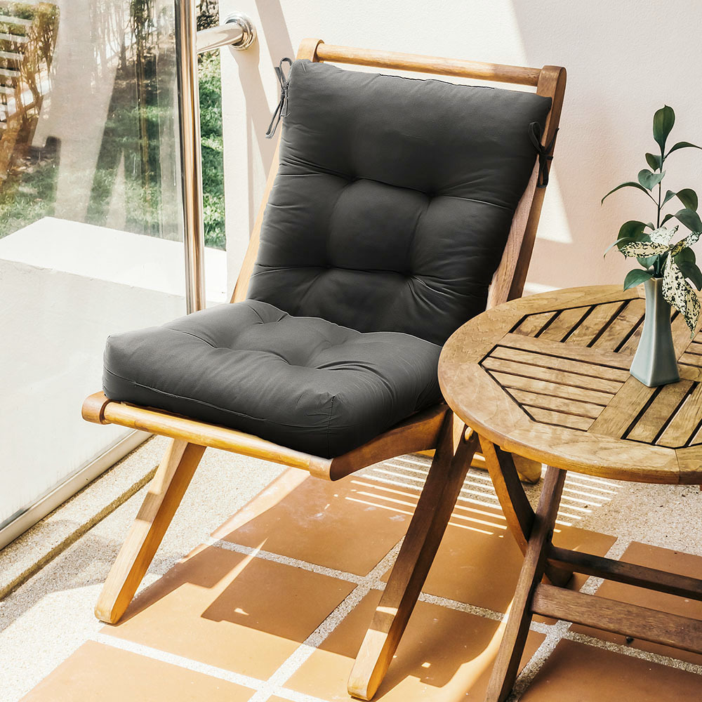TEMU 1pc Bench Cushion Rattan Chair Cushion Sun Lounger Cushions Garden Chair Cushion Sunbed Cushions Thick Garden Recliner Chair Replacement