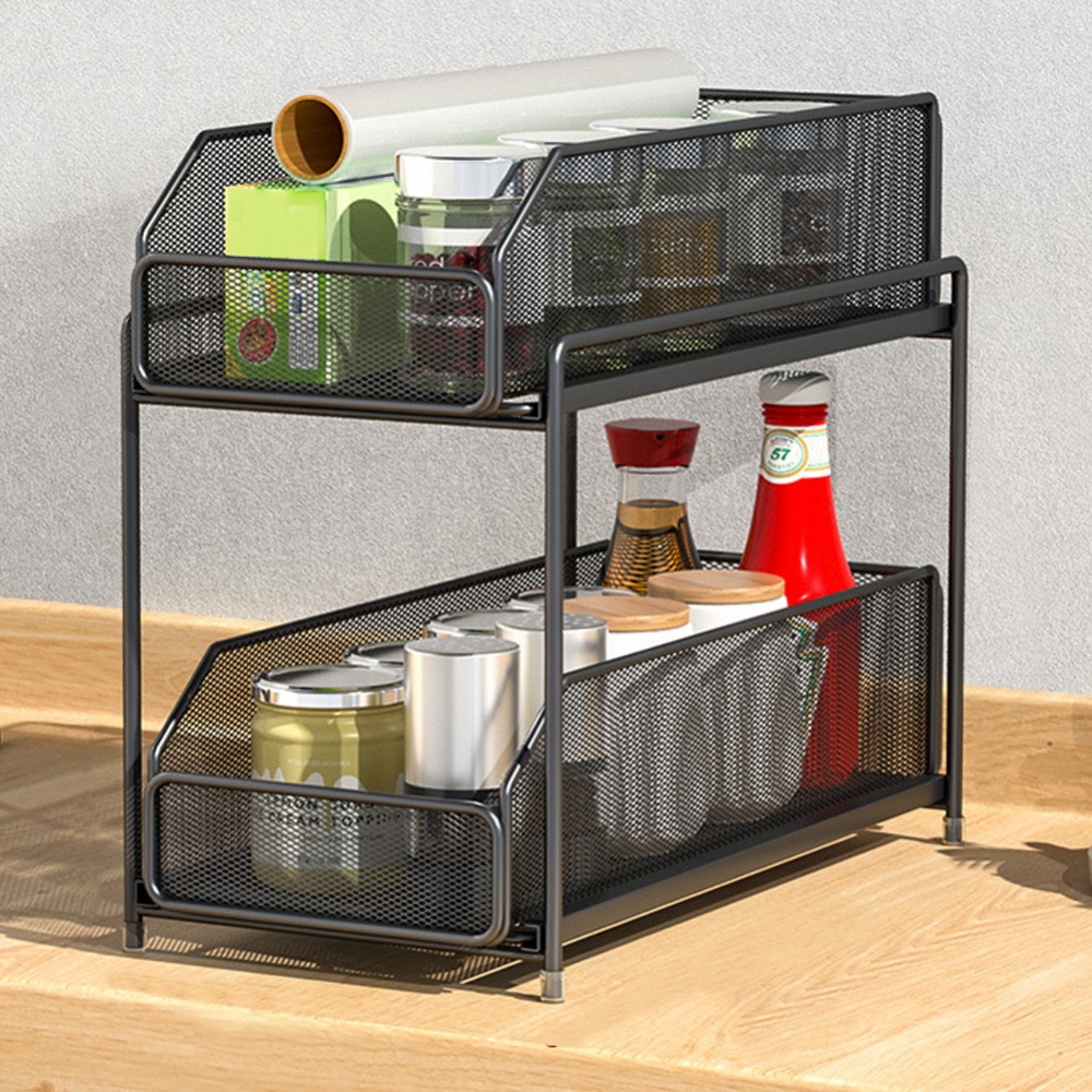 2-Tier Slide Out Under Sink Organiser