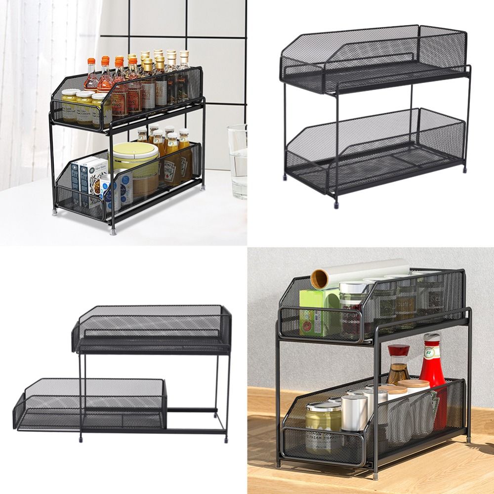 2-Tier Slide Out Under Sink Organiser