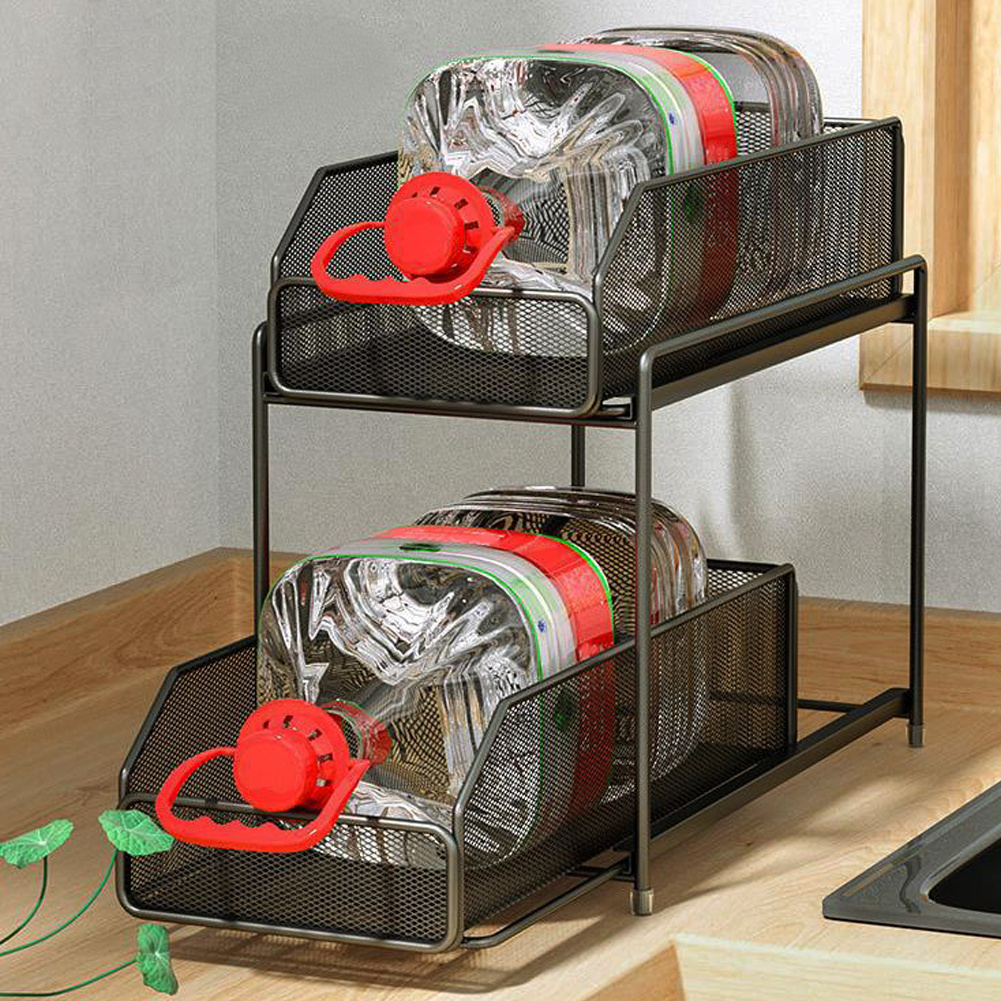 2-Tier Sliding Drawer Bathroom Organiser