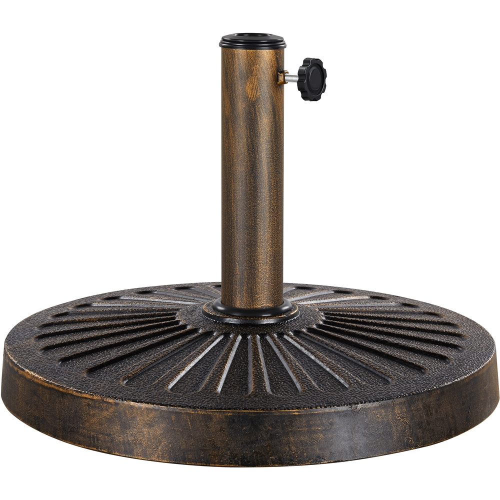 Image of Costoffs Parasol Stand Plate Stand Balcony Parasol Stand Parasol Round Stand Parasol Weight For Café Balcony, Vintage-style Non-slip Design, Solar Weight For Terrace And Pool