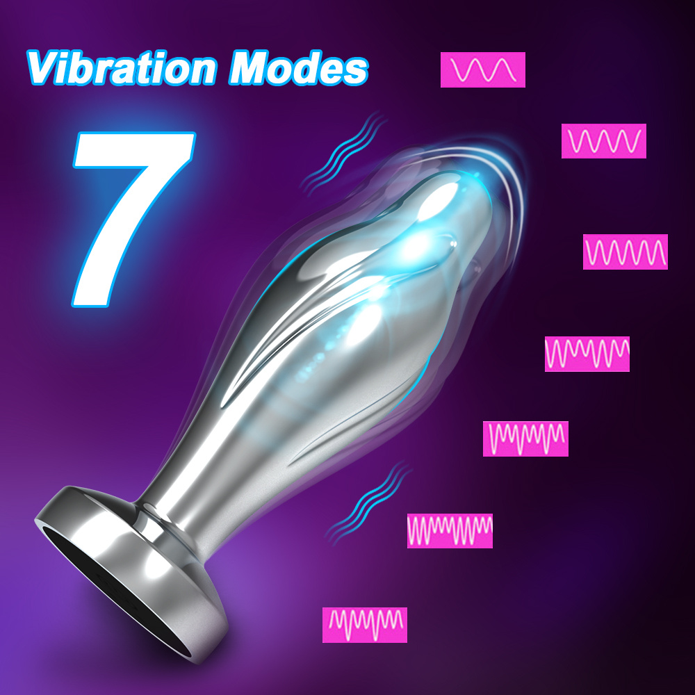 analvibrator-stecker, vibrationsprostata-app, handy-sexspielzeug aus edelstahl Produktdetails 2