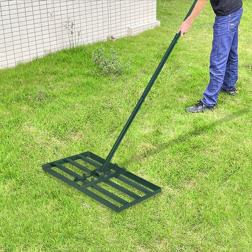 TEMU Lawn Rake Rake Golf Professional Lawn Rake With Adjustable Length Handle For Golf Course, Garden, Yard