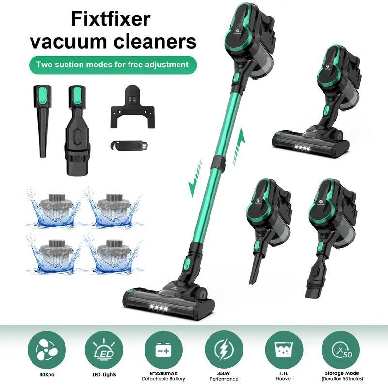 

Fixtfixer X6m Cordless Vacuum Cleaner, 350w/30kpa Powerful, Up To 55 Minutes, 0.9 Litre Dust Cup, 6 In 1 Lightweight Cordless Vacuum Cleaner For Hardwood Floors/carpets/pet Hair