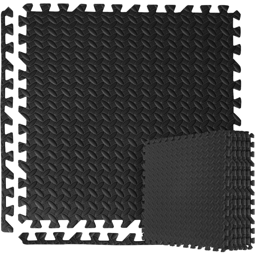 E-shop 4.32㎡ Bodenschutzmatte 60x60cm 12 Stück Eva Schutzmatte Sportmatte Fitnessmatte Gymnastikmatte Unterlegmatte Yogamatte Poolmatte Fallschutzmatte