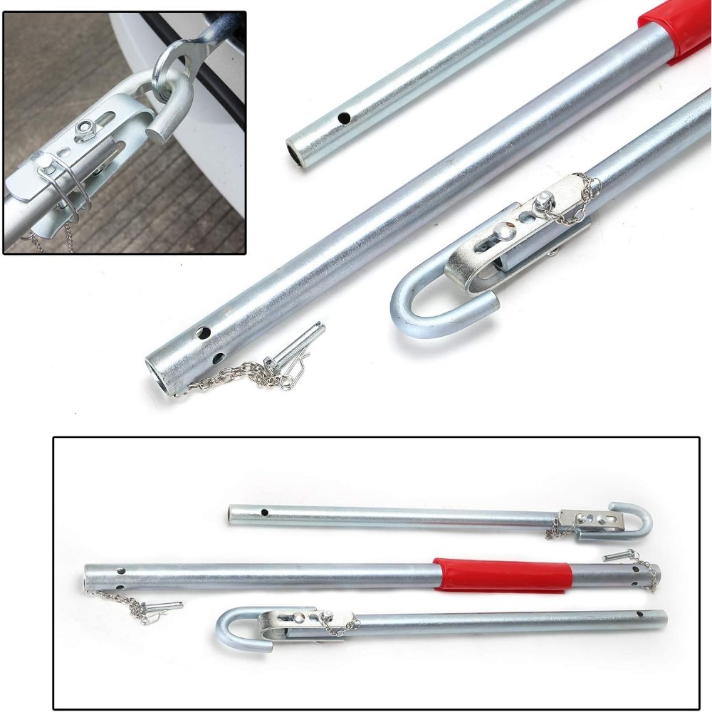 TEMU Tow Bar 1.8 Meter Heavy Duty Cushioned Tow Bar Emergency Breakdown Tow Bar Steel For Cars Trucks