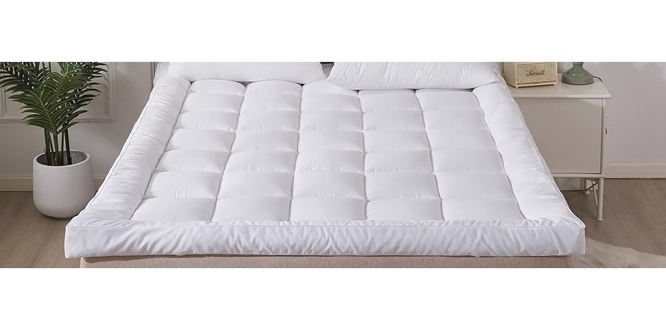 4As Microfibre Mattress Topper 4 Inch/10cm 1100 GSM Heavy Fill Super Soft and Fluffy Hand Filled Single Double King Super King Box Stitched