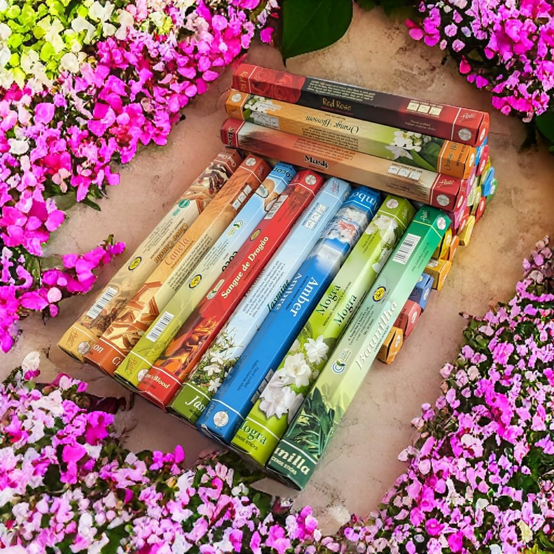 TEMU Stl Assorted 20 Incense Sticks (20 X 20 Sticks) 400 Sticks 20 Different Fragrancese Aromatherapy Meditation Relaxation In India