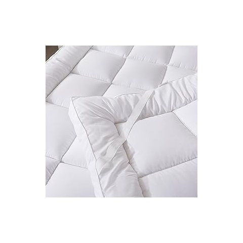 4As Microfibre Mattress Topper 4 Inch/10cm 1100 GSM Heavy Fill Super Soft and Fluffy Hand Filled Single Double King Super King Box Stitched