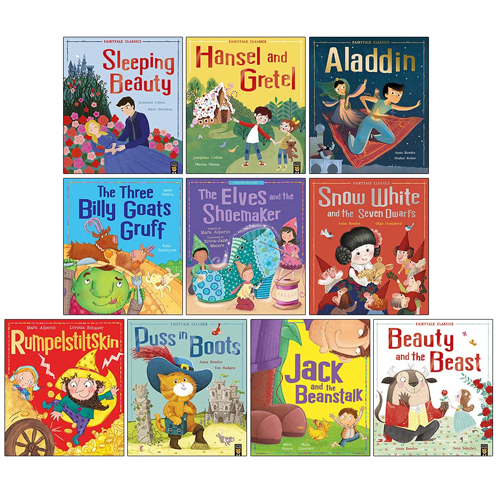 Fairytale Classics 10 Picture Books Collection Set By Little Tiger - Ages 3-6 - Paperback