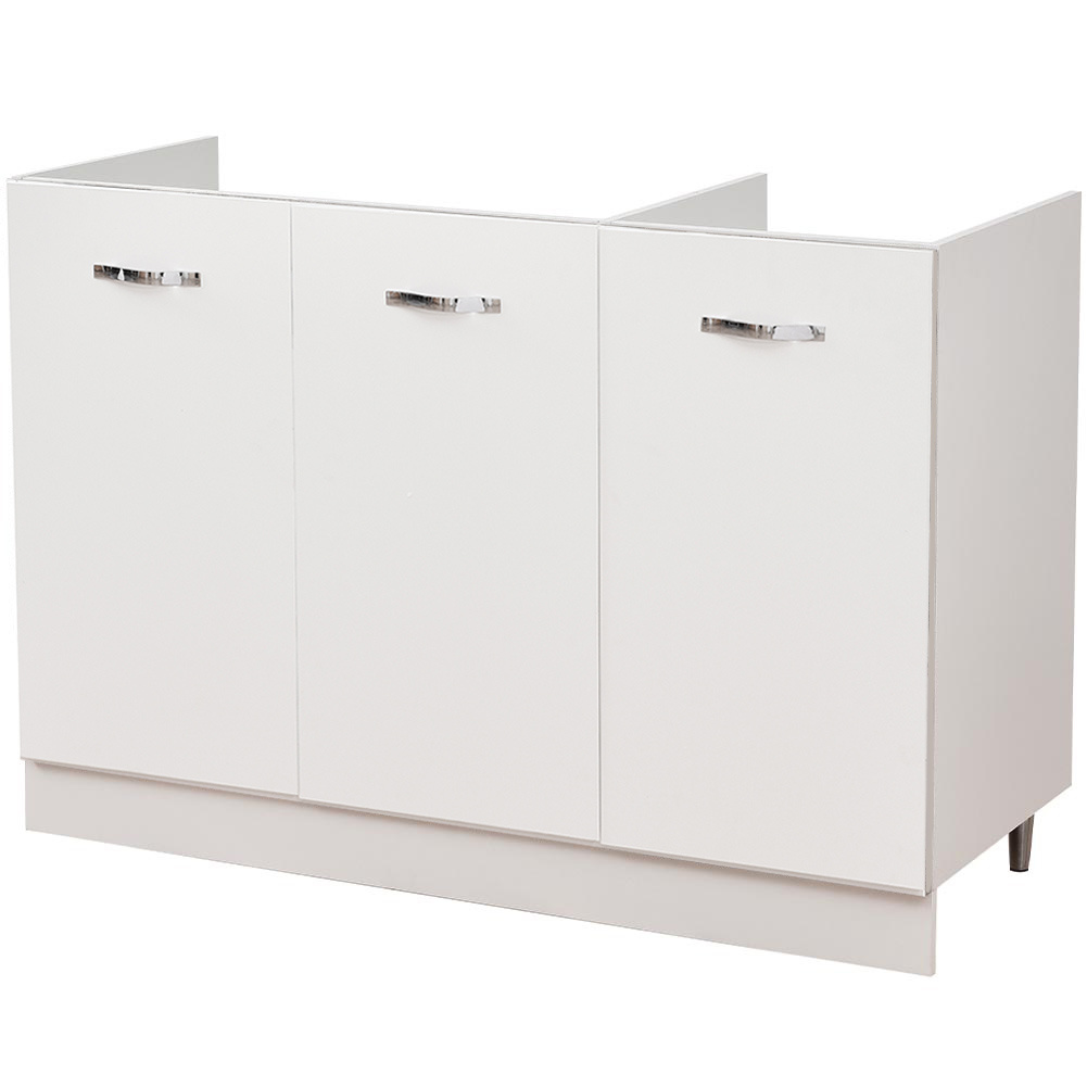 Image of Shally Dogan Modular Under-sink Kitchen Cabinet With 3 Doors, 120cm Base For Sink (120 X 50 X 85 Cm) -