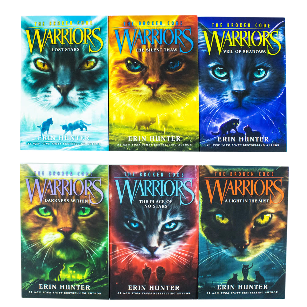 TEMU Warrior Cats The Broken Code Series 7 Collection 6 Books Set By Erin Hunter (lost Stars, Silent Thaw, Veil Of Shadows, Darkness Within, Of No