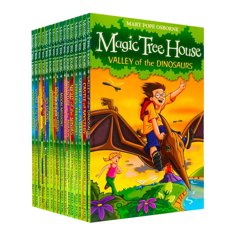 TEMU Mary Pope Osborne Magic Tree House Collection 16 Books Set (moon Mission!, Icy Escape!, Challenge!, Castle Of Mystery, Night Of The Ninjas,