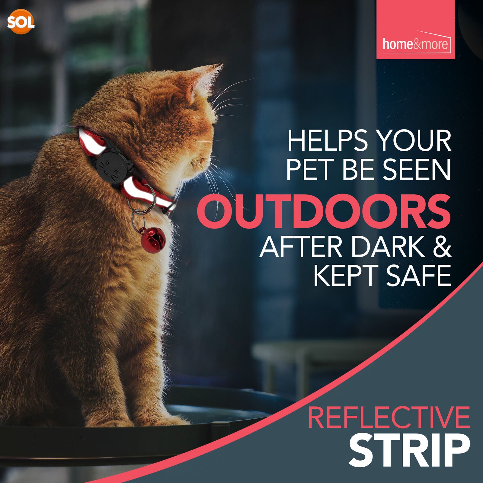 6 Pack Reflective Cat Collars with Safety Release & Bell