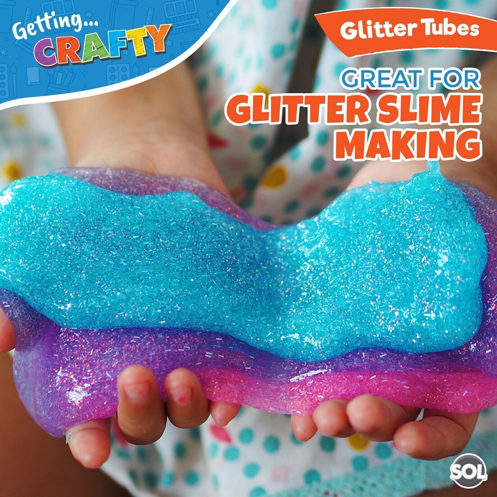 20 Glitter Tubes Assorted Colours for Arts & Crafts