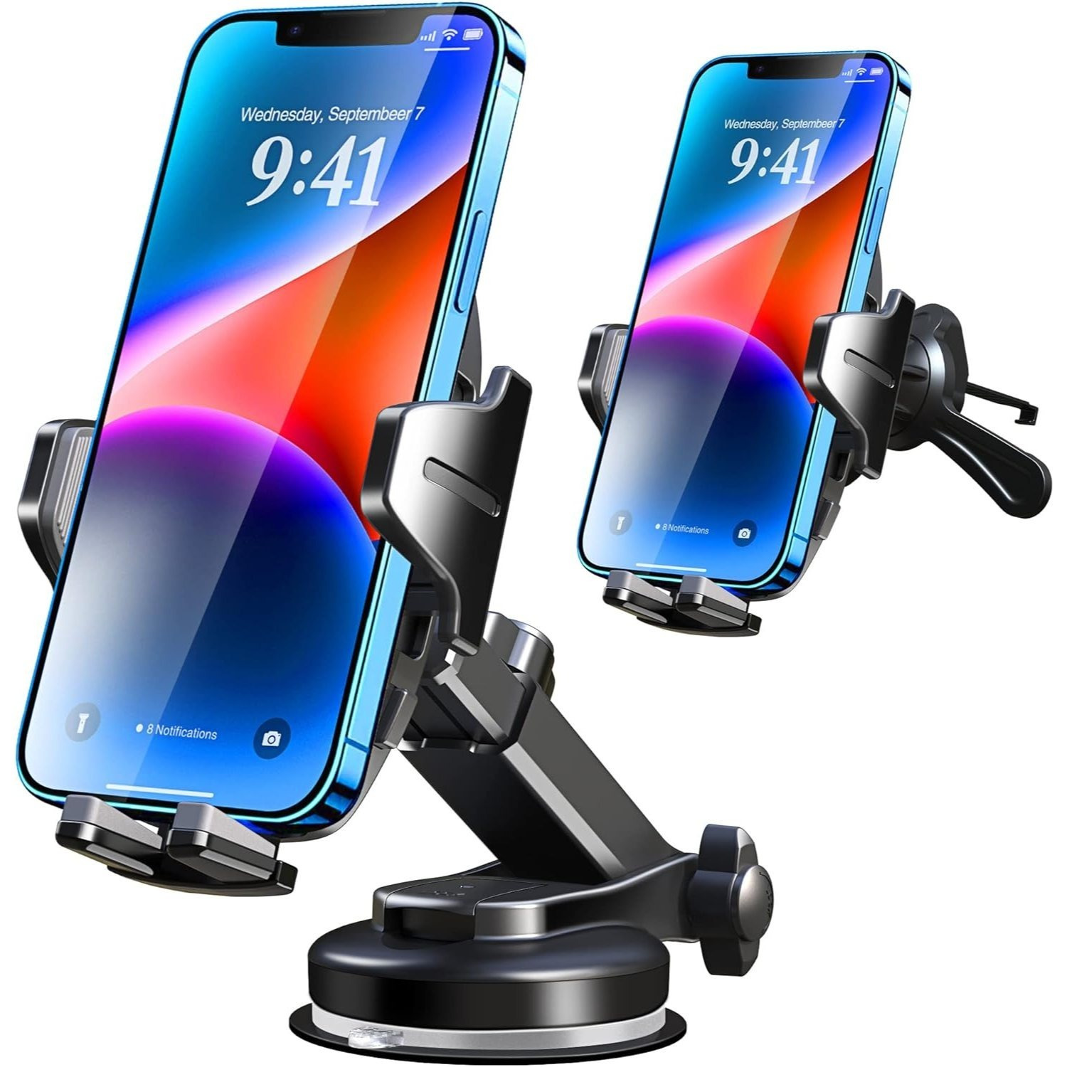 Auto Phone Holder 3 In 1 Universal Phone Holder 360 Rotatable Adjustable And Retractable Phone Holder