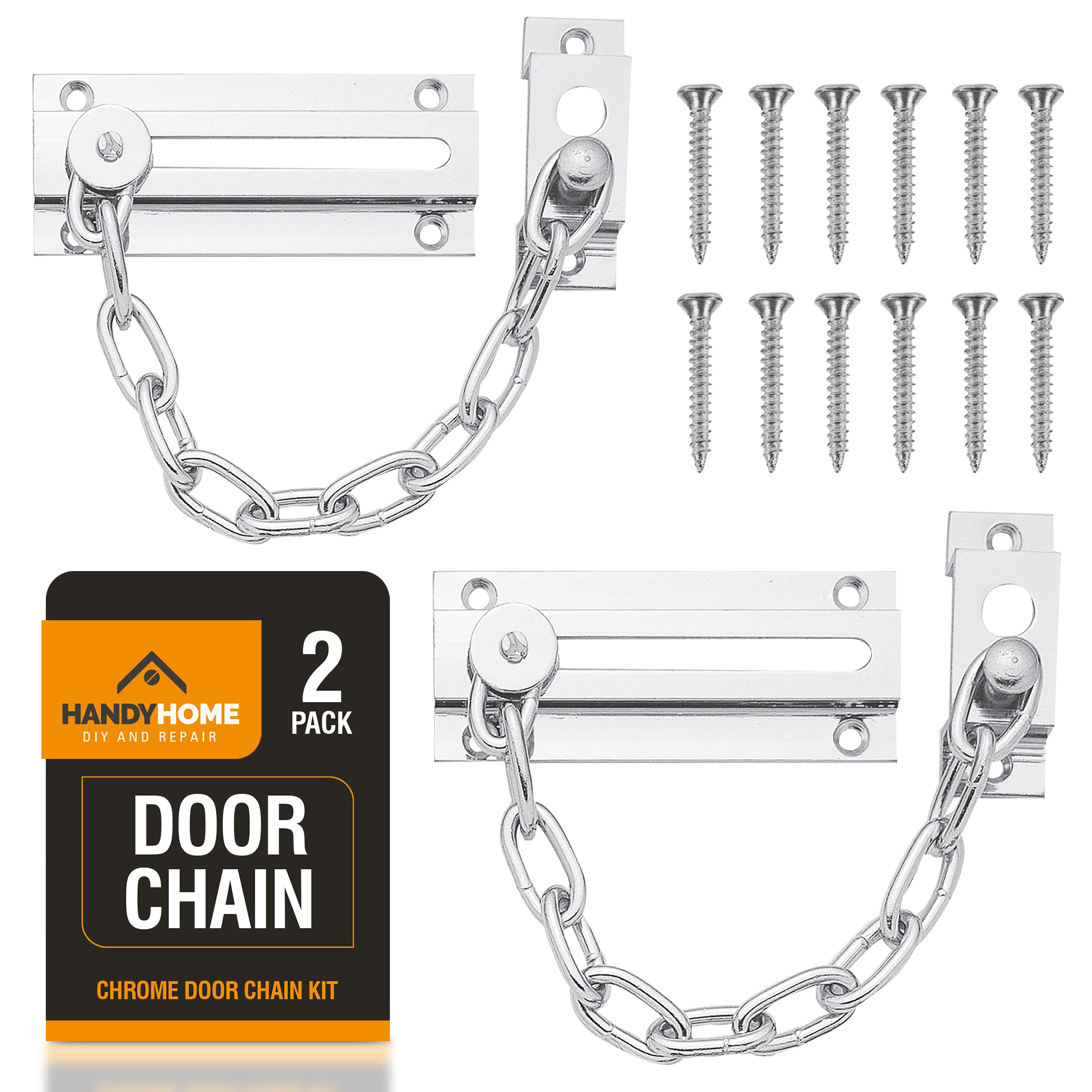 TEMU Door Chain Security Lock | Heavy Duty Front Door Latch Bolt Guard | Safety Catch For Home, Apartment & Office | Adjustable Chain Lock For Extra