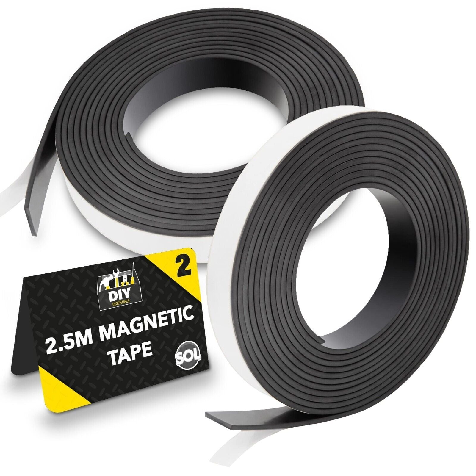 TEMU 5m / 7.5m Self Adhesive Magnetic Tape | Flexible Magnet Strips 12mm X 2mm | Strong Anisotropic Magnetic Tape Roll For Crafts, Diy, Photos &