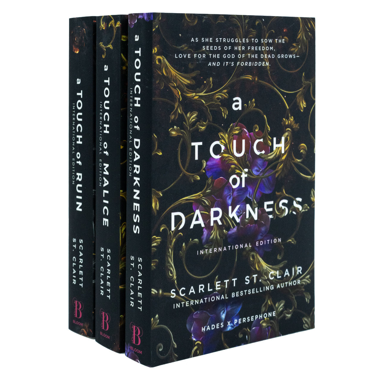 TEMU Hades X Persephone 3 Books Collection Set By Scarlett St. Clair (a Touch Of Darkness, A Touch Of Ruin & A Touch Of Malice)