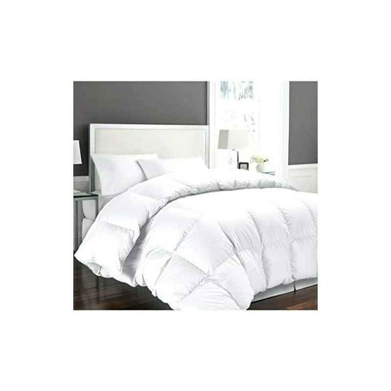 TEMU Couette HOMEROKK 220 x 240 cm Blanche 450 g/m² Microfibre Douce – Haute Qualité – (Lit Double)