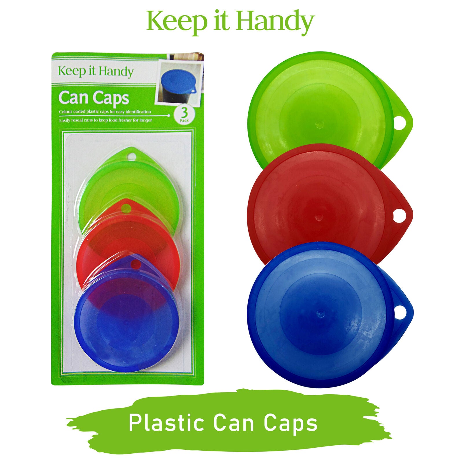 TEMU 3 Pack Plastic Can Lids For Pet Food | Reusable Tin Covers For Food Storage | Universal Can Cap Tops Keep | Multi-colour Can Resealing Lids For