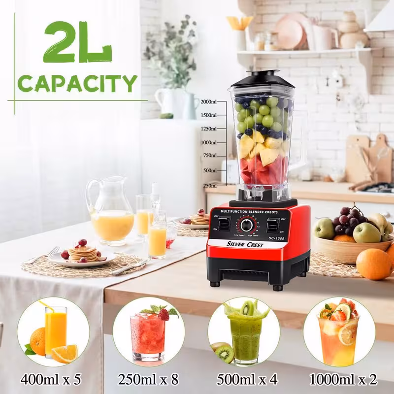 multifunctional blender set 2l 600ml large capacity wall breaker high power 15 adjustable 4500w automatic juicer blenders for kitchen blender for shakes and smoothies slushy machine food processor blenders for kitchen heavy duty christmas gifts details 1